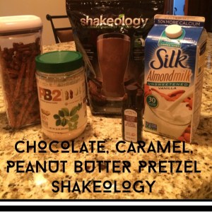 Chocolate shakeology recipe, PB Pretzel shakeology, healthy snack, healthy ice cream, meal replacement