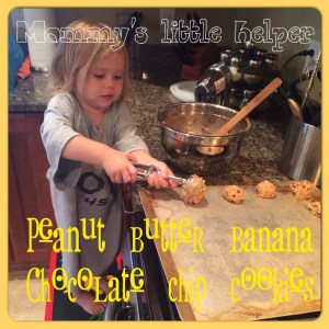 peanut butter banana chocolate chip cookie, healthy cookie, guilt free dessert, banana oat cookie