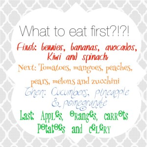 what order to eat produce, how to keep your produce lasting longer, make less trips to the grocery store, grocery shopping tips