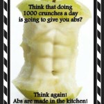 abs are made in the kitchen, you are what you eat, Maegan Blinka, food is fuel