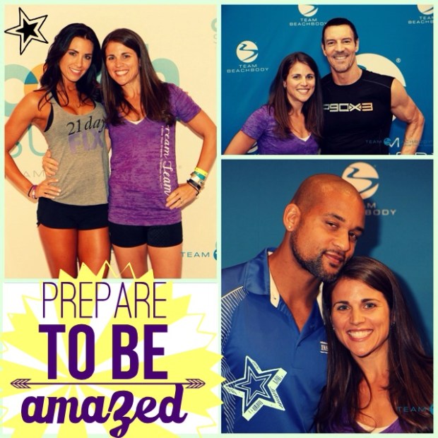 Hanging out with some of the trainers - Autumn Calabrese (21-day fix), Tony Horton (P90 and P90X series) Shaun T (Insanity, T25)