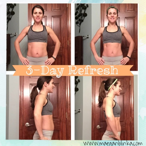 What is the 3 day refresh, 3 day refresh results, 3 day refresh with Insanity Max 30, Max 30 week 6, Maegan Blinka, What do you eat on the 3 day refresh, 3 day refresh meal plan