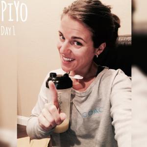 PIYO Day 1, Maegan Blinka, Megan Blinka, Piyo journey,  results with PIYO, High intense cardio program with low impact, 