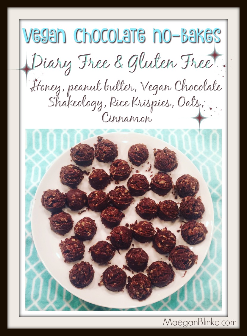 Vegan chocolate no bakes with border