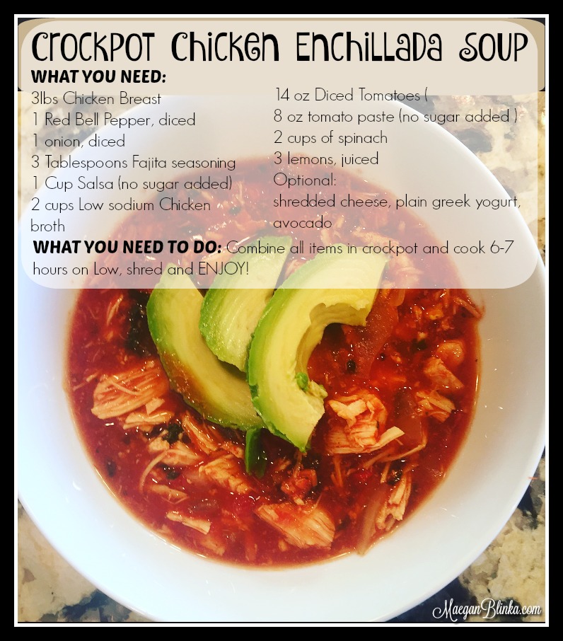 Crockpot Chicken Enchillada Soup