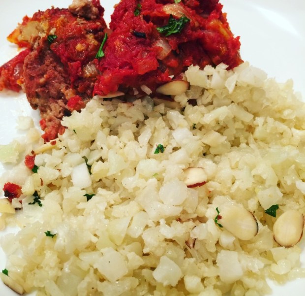Cauliflower fried rice with meatloaf.jpg