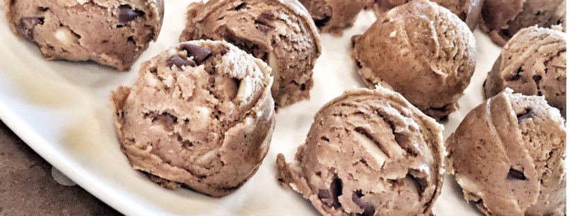 Maegan Blinka, Megan Blinka, Vegan Vanilla Shakeology recipes, Vanilla Shakeology recipes, Cookie dough balls, Gluten free dessert, Guilt free dessert, Dairy free dessert, Dairy and Gluten free cookie dough balls, Memorial Day weekend cookout potluck, Popular Shakeology recipes, Non shake Shakeology recipes