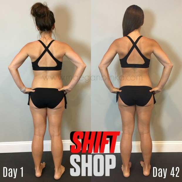 6 week transformation with logo and website back