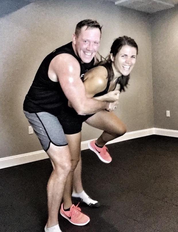 sweaty hugs with kyle