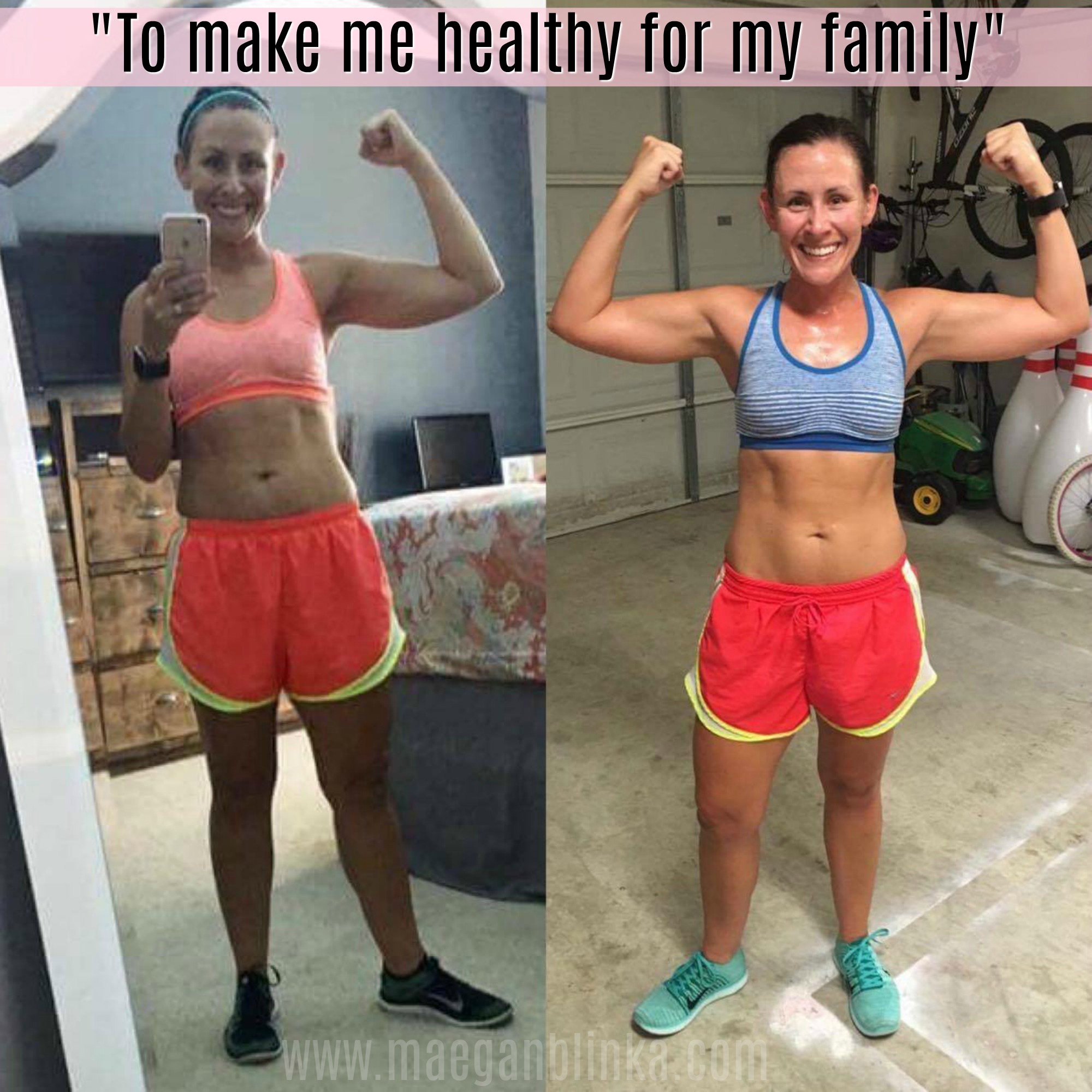 Maegan Blinka, Megan Blinka, At home fitness solutions, Basement workouts, Sealy Texas, Transformations beyond the scale, 3 week rapid rebuild program, Shift Shop results, Together we are stronger, tribe of women, women empowering women, 