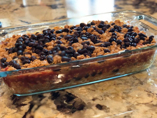 spaghetti squash taco bake picture 3