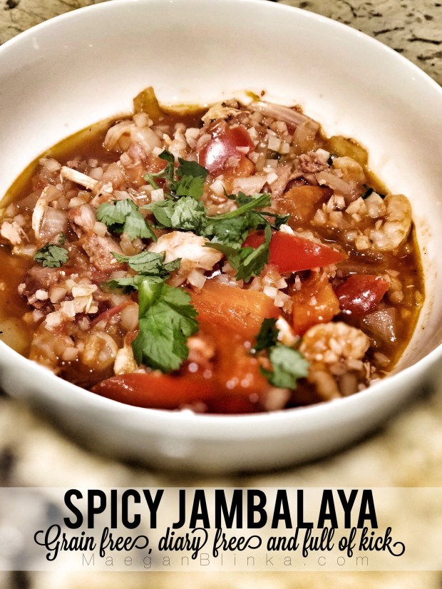 Maegan Blinka, Megan Blinka, Paleo friendly soup, Paleo friendly dinner idea, grain free soup, grain free meal, gluten free and dairy free dinner ideas, spicy dinner idea, 80 Day obsession meal plan, easy weeknight dinners, instapot recipe, cauliflower rice recipe, 