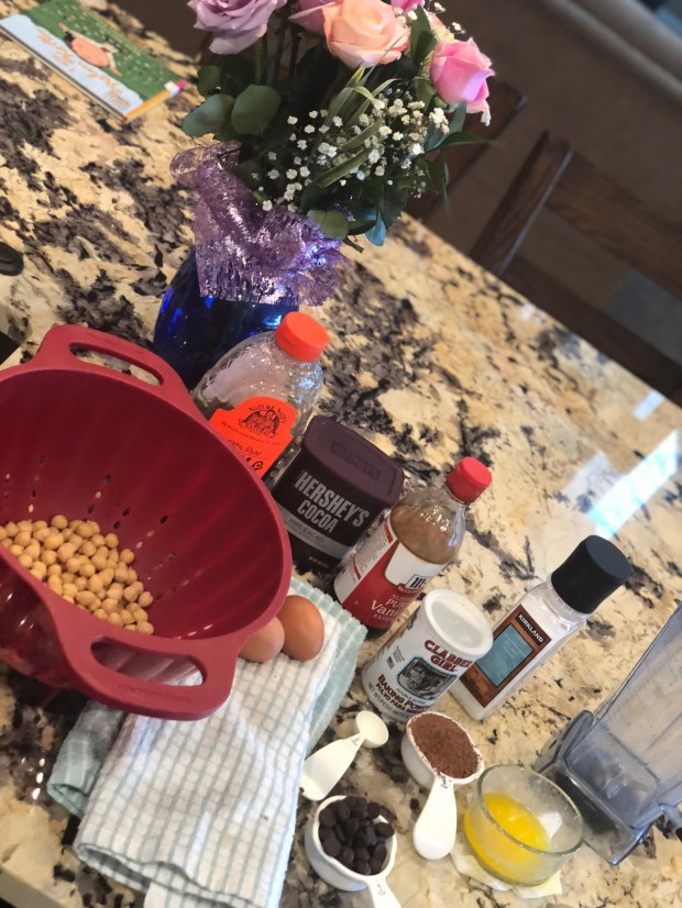 Chickpea brownies ingredients