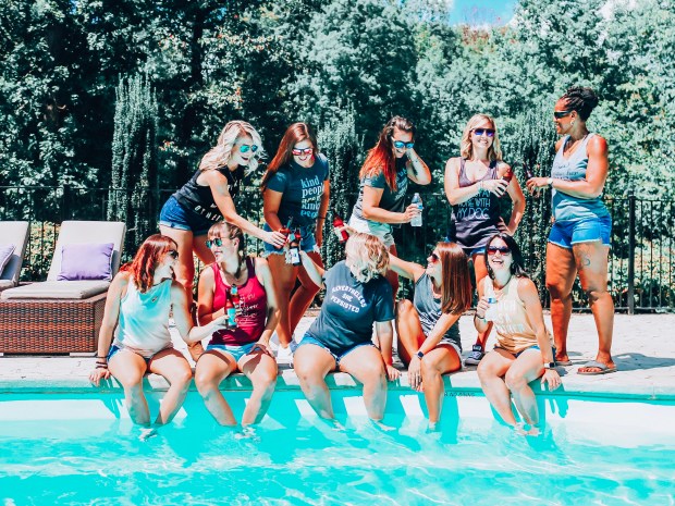 What is coaching, Team Beachbody Coach, Top Beachbody Coach, Beachbody Trips, How to get started as a beachbody coach, Maegan Blinka, Megan Blinka, Lake Norman North Carolina, Lake Norman Team Retreat, Favorite quote tshirts, You are Enough, Put on some gangsta rap and handle it