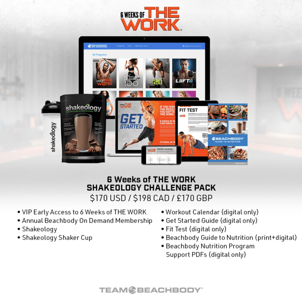 The work Shakeology challenge