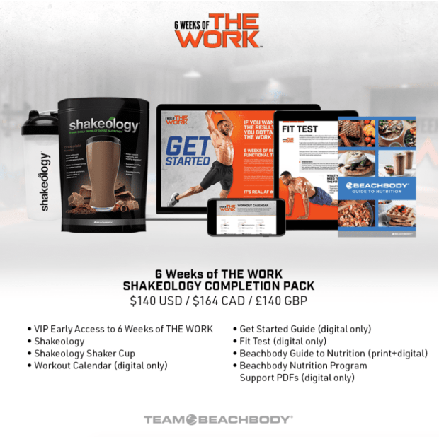 The work shakeology completion